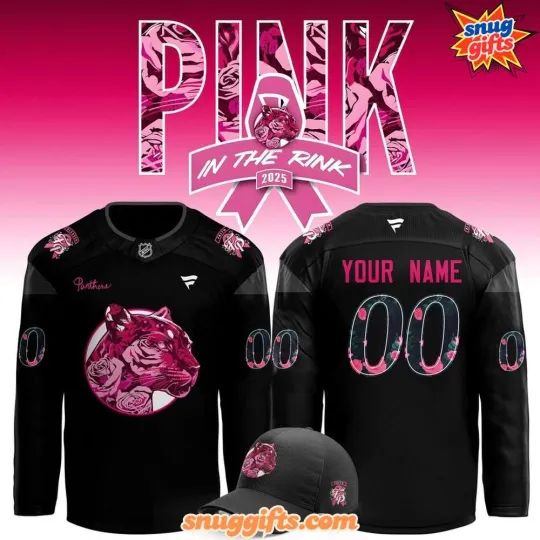 Personalized Florida Panthers Pink in the Rink 2025 Hockey Shirt Men's Fan Gear