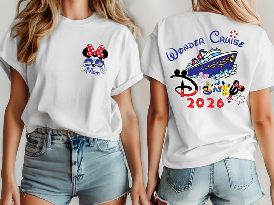 Discover Disney Wonder Cruise 2026 shirt, Disney Cruise shirt, Mickey and Minnie shirts, family Cruise shirt, Disney Couple shirts Disneyworld tee