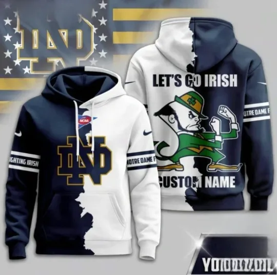 Discover Personalized  Fighting Irish 2025  Warrior Spirit 3D Hoodie