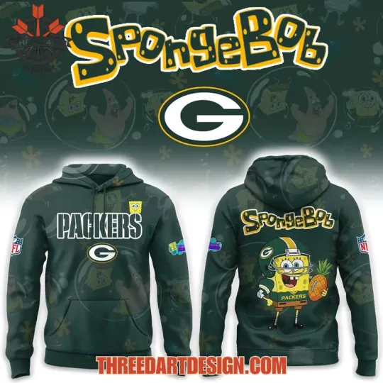 Packer x SpongeBob 3D Hoodie AOP  Fan Streetwear