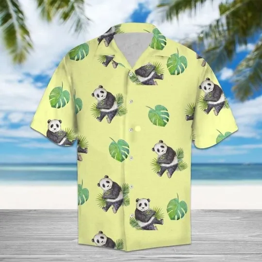 Discover Amazing Panda Hawaiian Shirt For Men Summer Button Up