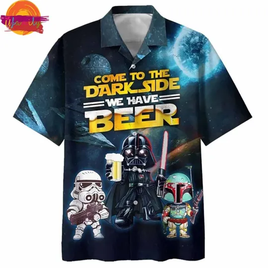 Discover Come To Dark Side We Have Beer Darth Vader Hawaiian Shirt