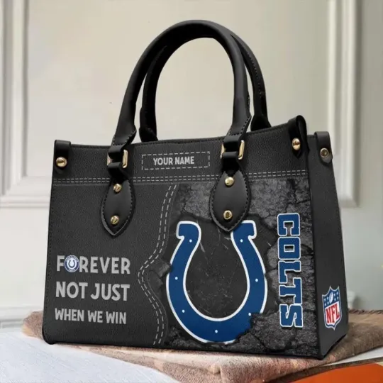 Discover Personalized Indianapolis Football Team Coltss Leather Handbag