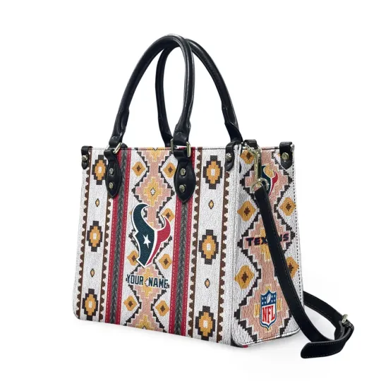 Discover Personalized Houston Football Team Texanss Leather Handbag Gift