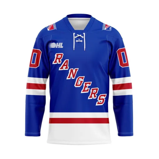 Discover Kitchener Rangers Personalized Blue Lace Hockey Shirt