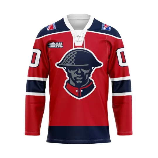 Discover Kitchener Rangers Personalized Alternate Lace Hockey Shirt