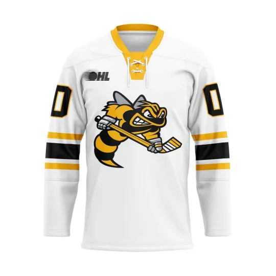 Discover Sarnia Sting Personalized White Lace Hockey Shirt
