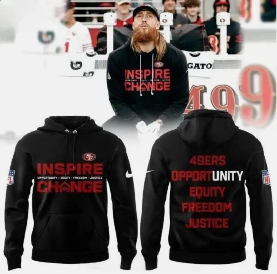 Discover 49ers Inspire Change Opportunity Equity Freedom Justice Hoodie 3D