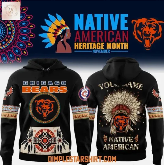 Discover Bear Native American Heritage Month 2025 3D Hoodie