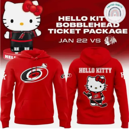 Discover Carolina X Hello 1Kitty Edition 3D Hoodie