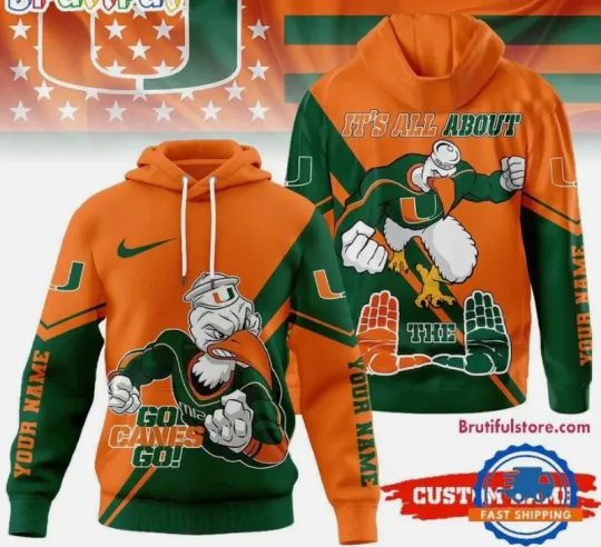 Discover Miami 2025 Duo Color Personalized 3D Hoodie