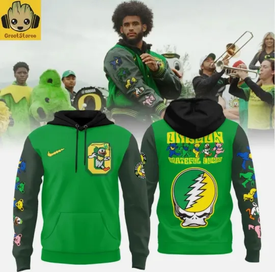 Discover Oregon x Grateful Ded Grateful Ducks Limited 2025 60 Years 3D Hoodie