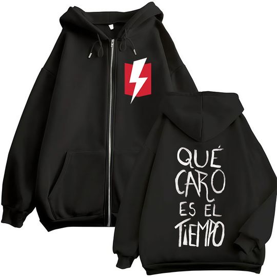 Discover Dani Martin Que Caro Es El Tiempo Merch Zipper Hoodies Men Women Clothing Fashion Hip Hop Zip Up Hooded Sweatshirts Jacket Coat