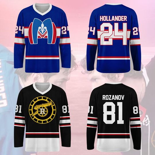 Discover Custom Team Hollanov Hookey Jersey, Heated Rivalry Inspired Hookey Jersey, Team Ilya Rozanov Shane Hollander Couple Jersey 291225DN12