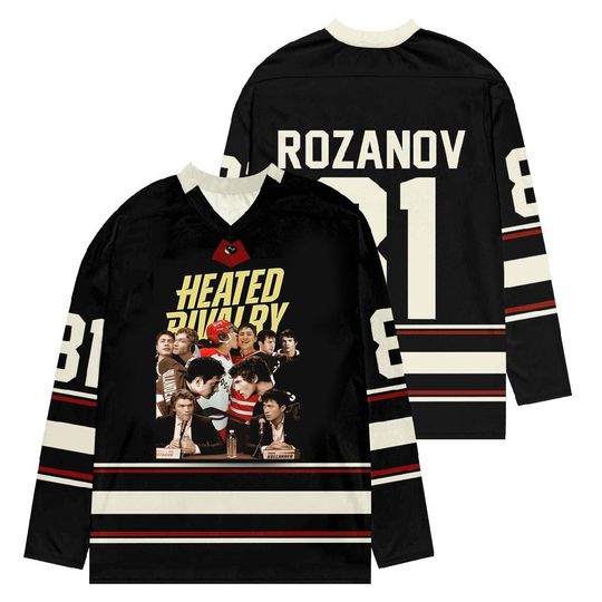 Discover Heated Rivalry Hockey Jersey, ROZANOV & HOLLANDER Hockey Jersey, Connor Storrie Shirt, Movie Inspired Shirt, Ilya Rozanov Shane Hollander
