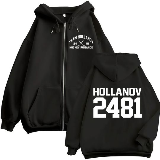 Discover Heated Rivalry Shane Hollander‌ Ilya Rozanov Hollanov 24 81 Zipper Hoodies Men Women Zip Up Sweatshirts Long Sleeves Jackets