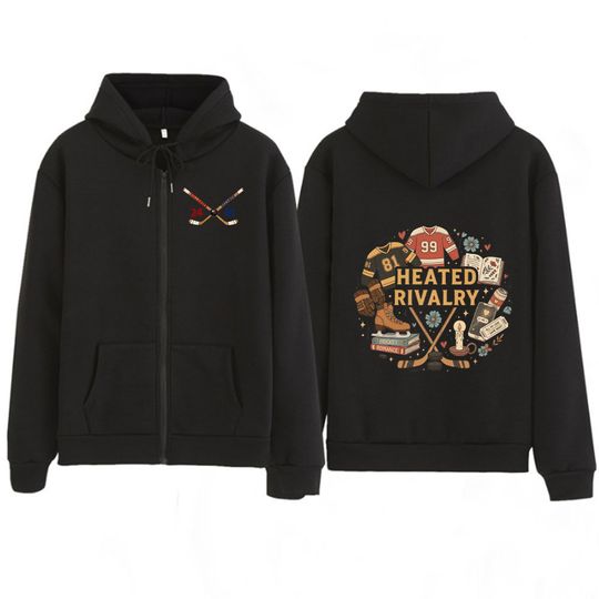 Discover Heated Rivalry Shane Hollander‌ Ilya Rozanov Hollanov Zipper Hoodie Men Women Vintage Pullover Long-sleeved Harajuku Sweatshirt
