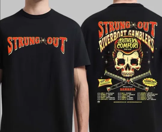 Discover Strung Out Southern Comfort Tour 2026 North American City Dates Two Sided Shirt