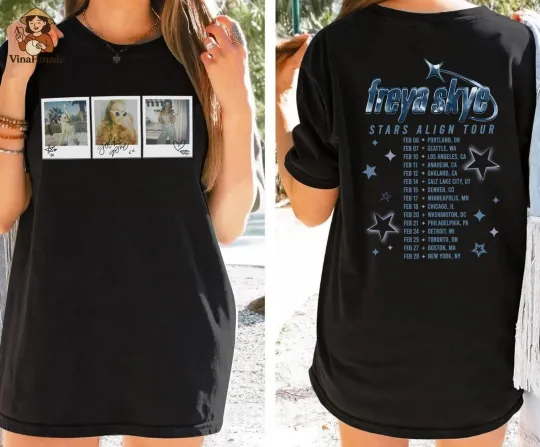 Freya Skye Portrait Shirt, Stars Align Tour 2026 Festival Unisex T-Shirt