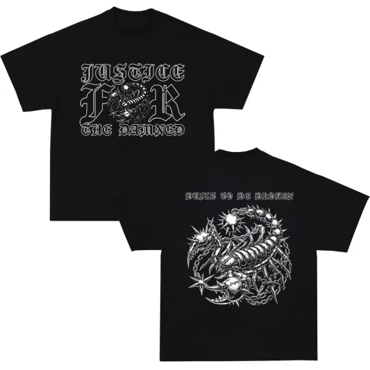Discover Justice For The Damned "Scorpion" AUSTRALIA Tour 2026 T-shirt