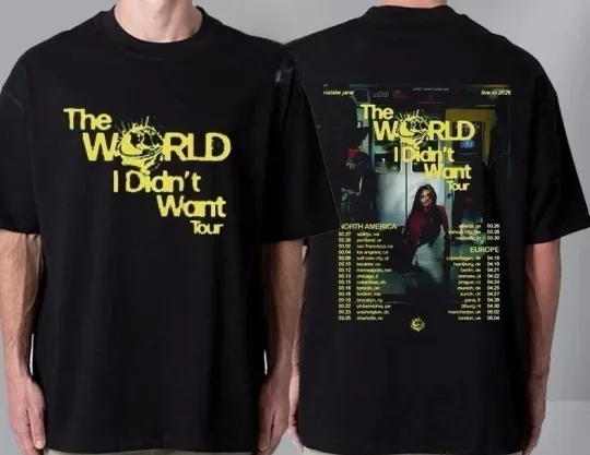 Discover Natalie Jane The World I Didn't Want Tour 2026 North T-Shirt