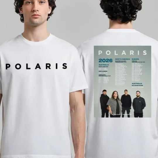 Discover Polaris 2026 World Tour Schedule Dates Two Sided T-Shirt 2D