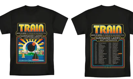 Discover New Train 2026 Tour 'Drops Of Jupiter-2 Sides Shirt