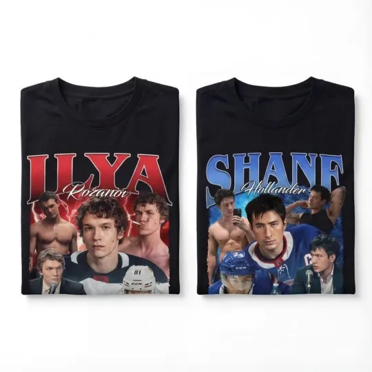 Discover Heated Rivalry Ilya Rozanov Shane Hollander Shirt | Vintage Fan Tee | Retro Phot