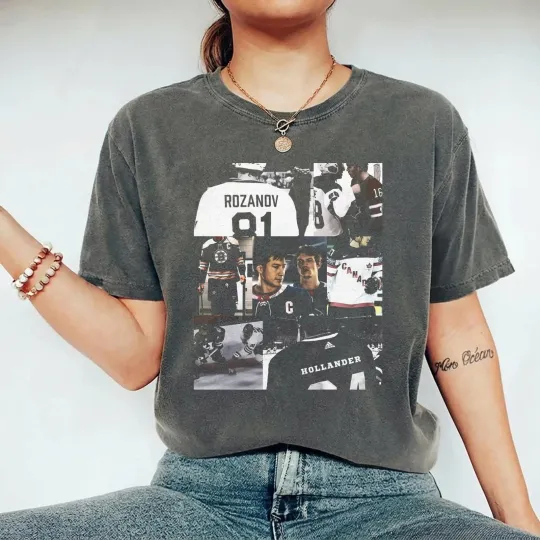 Discover Vintage Hollander Rozanov Hockey Shirt, Connor Storrie Ilya Rozanov TShirt