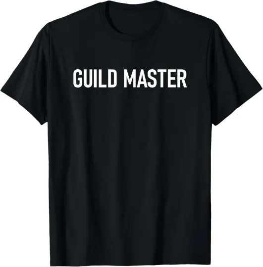 Discover Guild Master, Gamer, Funny, Jokes, Sarcastic T-Shirt