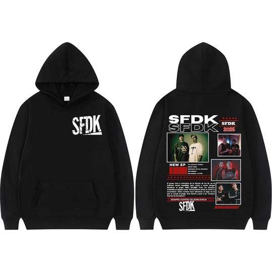 Discover Rapper Sfdk Album Tour 2025 Graphic Hoodie Men Women Harajuku Hip Hop Gothic Hoodies Casua Loose Pullover Sweatshirts Streetwear