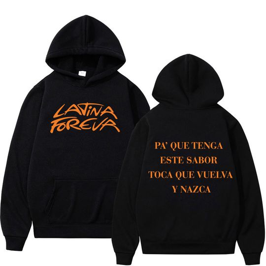 Discover Karol G Latina Foreva Album Merch 2025 Graphic hoodie Long-sleeved loose casual pullover men women Fashion Harajuku sweatshirt