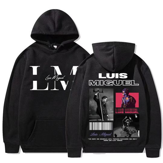 Discover Rapper Luis Miguel Album Tour Graphic Hoodies Male Harajuku Hip Hop Punk Sweatshirts Men Women High Quality Casual Fleece Hoodie