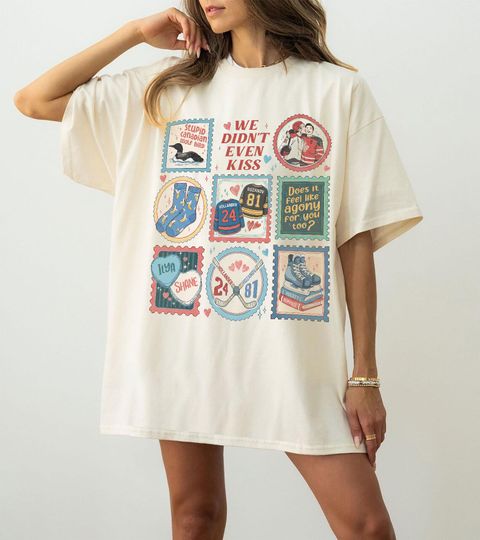 Discover Vintage Hollander Rozanov Hockey Stamp Tee, Hollanov Gay Love Graphic Shirt, Ilya Rozanov Heated Rivalry Tee, Queer Hockey Fan Gift