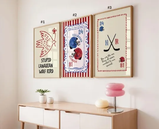 Discover Heated Rivalry Inspired Quote Wall Art Hollander Rozanov Wall Decor Hockey Love