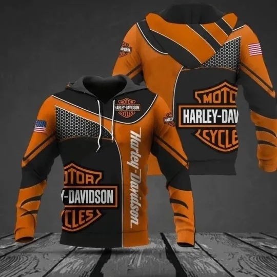 Discover Personalized Harley Motor Racing Davidsonn Lightweight Hoodie Unisex Adult S-5XL