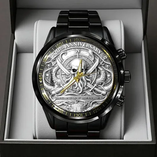 Discover Pirates of the Caribbean 20th Anniversary Black Stainless Steel Watch