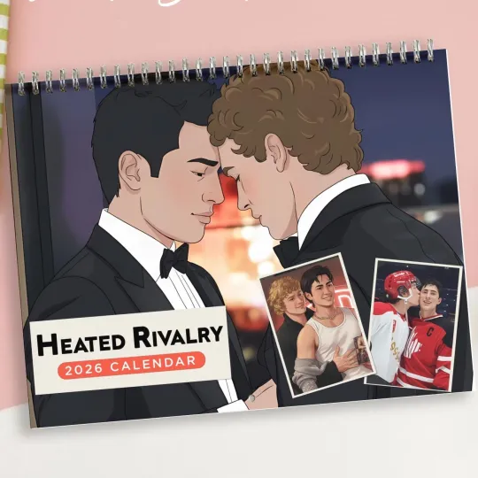 Discover 2026 Heated Rivalry Wall Calendar, LGBTQ+ Movie & Romance Inspired Art Gift