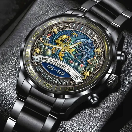 Discover Aliens 40th Anniversary Black Stainless Steel Watch