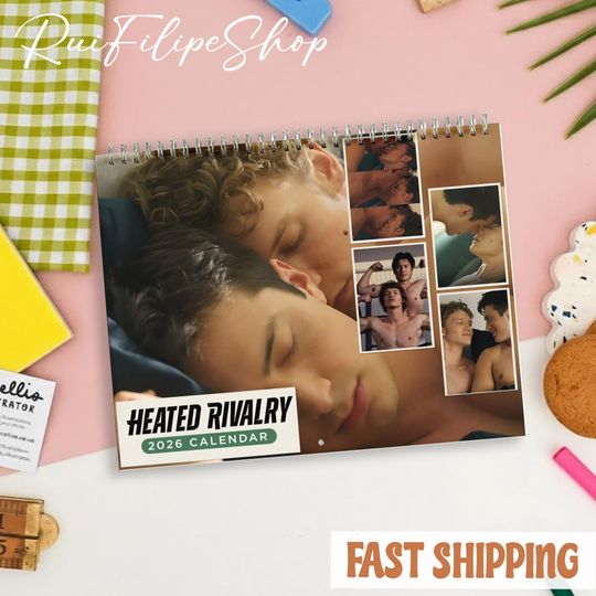 Discover Heated Rivalry Limited Version Calendar 2026, Heated Rivalry Limited Version Wall Calendar, New Year Room Decor