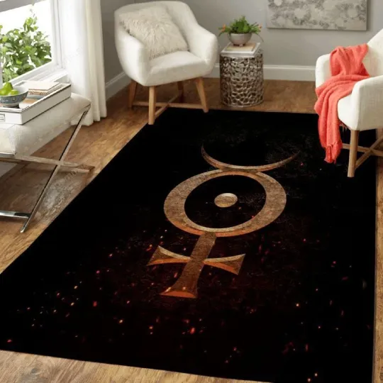 Discover Marilynn Manson Music Symbols Art Area Rug Living Room Rug Home Decor Floor Deco