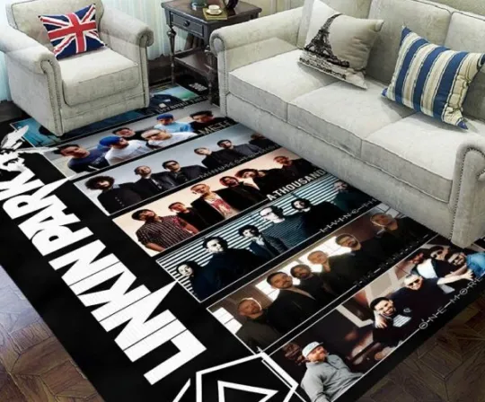Merry Christmas Linkin Park Rectangular Rug Christmas For Fans
