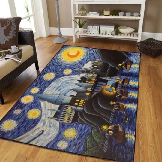 Discover Hogwarts Starry Night Rug