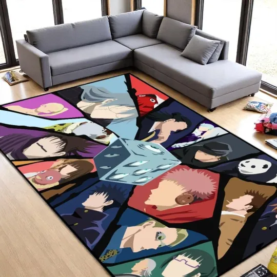 Discover Jujutsu Satoru Collage Rug