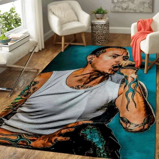 Linkin Park 24 Music Art Area Rug Living Room Rug Home Decor Floor Decor