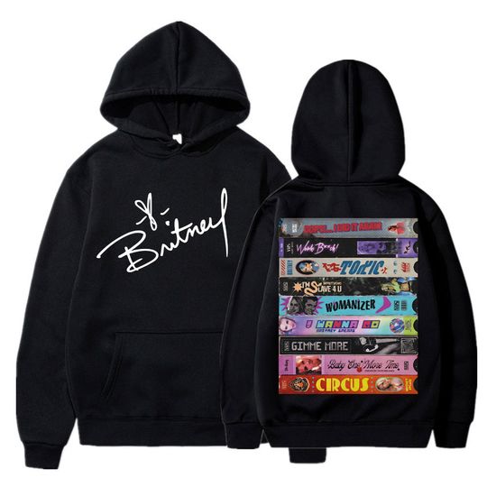 Discover Hot Sale Hoody Singer Britney Spears Album Cover Graphic Hoodie Men Women Long-sleeved Clothing Casual Top Harajuku Sweatshirt