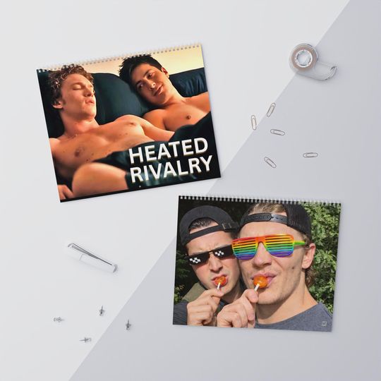 Discover Heated Rivalry 2026 Calendar, Spicy Romance Photo Calendar, Male Aesthetic Wall Calendar, LGBTQ+ Lovers Art Calendar