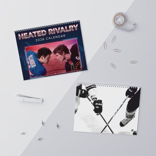 Discover Heated Rivalry Wall Calendar 2026 |Hollander Rozanov | LGBTQ | Hollanov Calendar 2026
