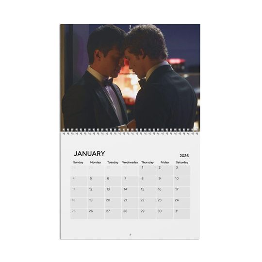 Discover Heated Rivalry 2026 Calendar Calendar | Shane Hollander & Ilya Rozanov, Hockey Romantic, LGBTQ