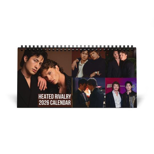 Discover eated Rivalry 2026 Desktop Calendar,  Monthly Desk Calendar with 2026 Grid | LGBTQ+ Lovers Art Calendar, Desktop Calendar